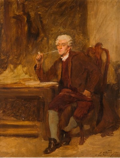 Un boceto dado a mi amigo, G. Robinson, 1882 de John Seymour Lucas